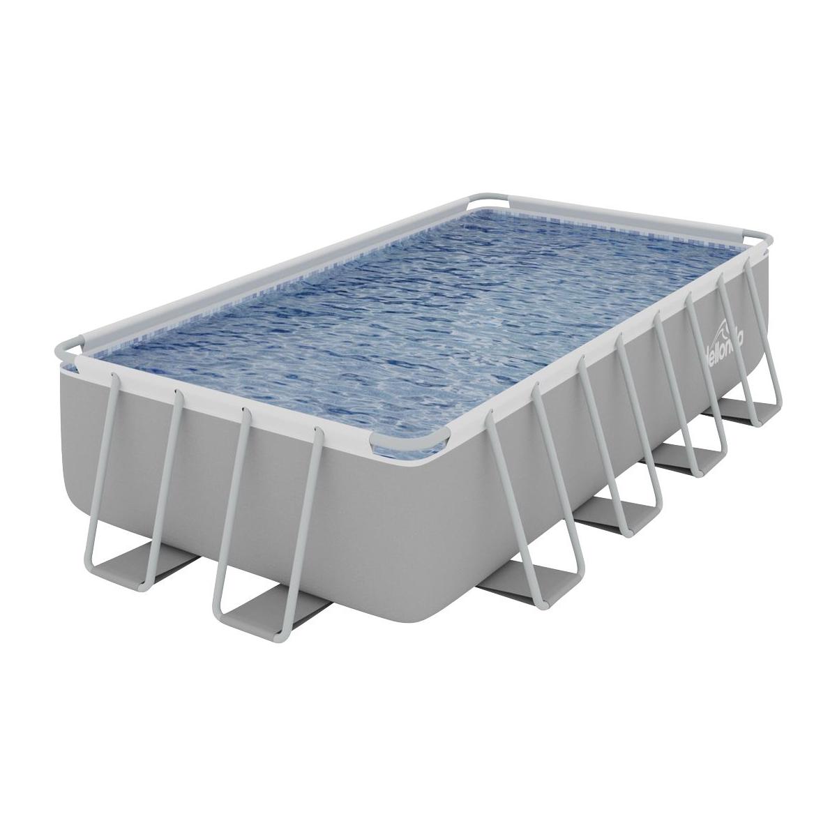 Dellonda Deluxe Steel Frame Swimming Pool with Filter Pump 18ft DL22 Dellonda - Town Tools 