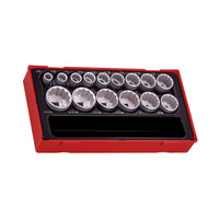 Teng Tools 1/2" Socket Set 12 pt AF TT1 15 Pieces