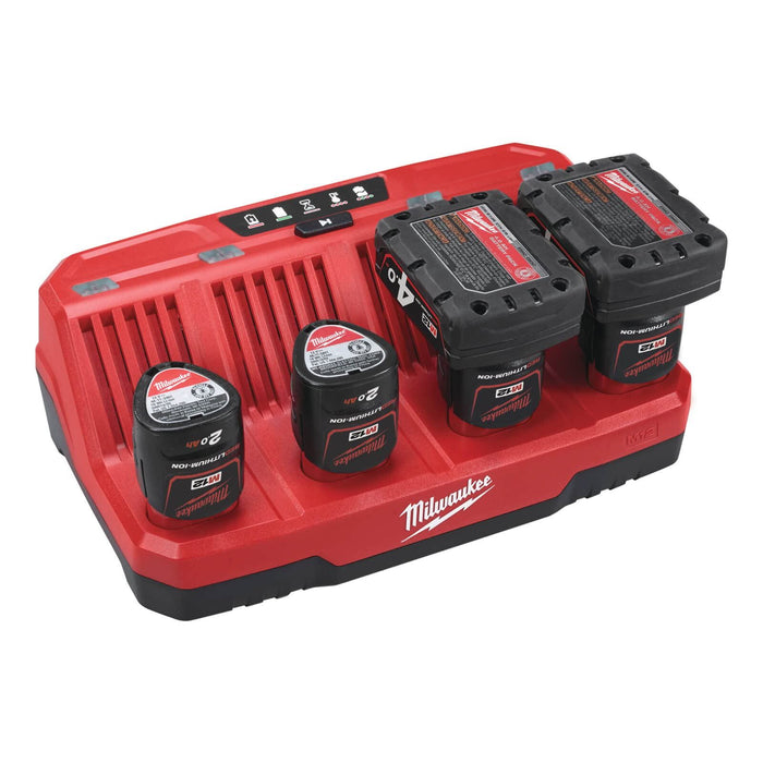Milwaukee M12C4 M12 4 Bay Multi Charger Milwaukee - Town Tools