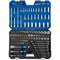 Draper MM/AF Combined Socket Set, 1/4", 3/8" and 1/2" Sq. Dr. (150 Piece) 16460