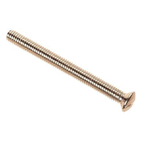 Dencon Nickle Plated Switch/Socket Plate Screws 3.5 x 50mm (Pack of 10)