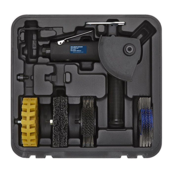 Sealey Smart Eraser Air Tool Kit 4pc SA695 Sealey - Town Tools 