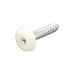 Connect Number Plate Screw 10 x 1" White Polytop 100pc 31546 Tool Connection - Town Tools 