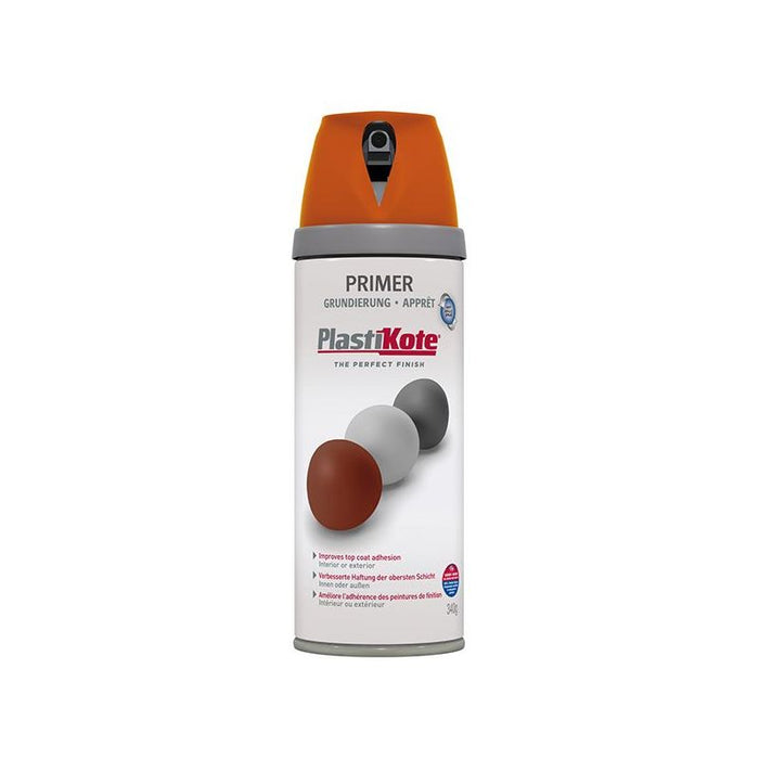 Plastikote Twist & Spray Primer Red Oxide 400ml PlastiKote - Town Tools
