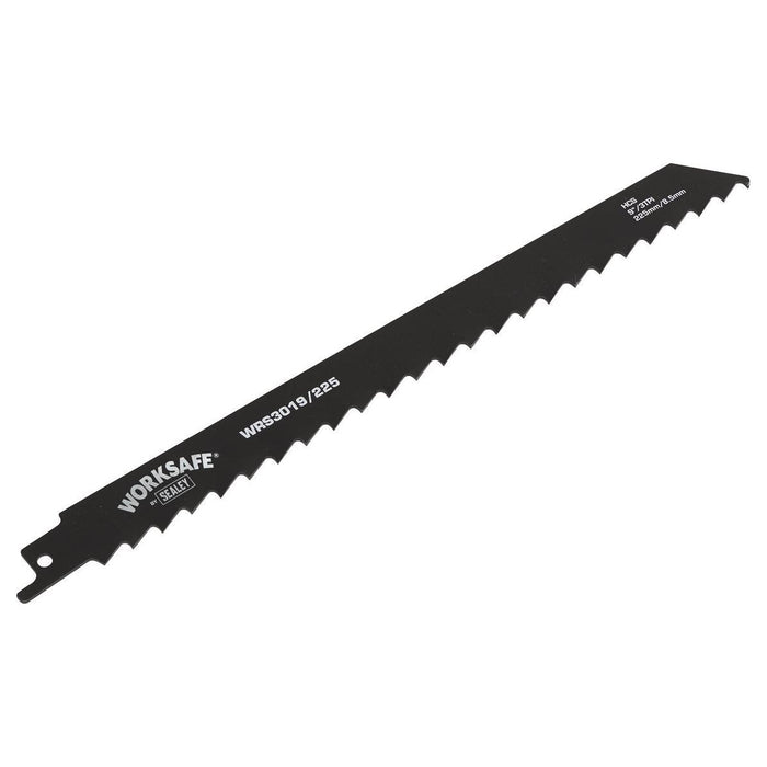 Sealey Reciprocating Saw Blade Wood 225mm 3tpi Pack of 5 WRS3019/225 Sealey - Town Tools 