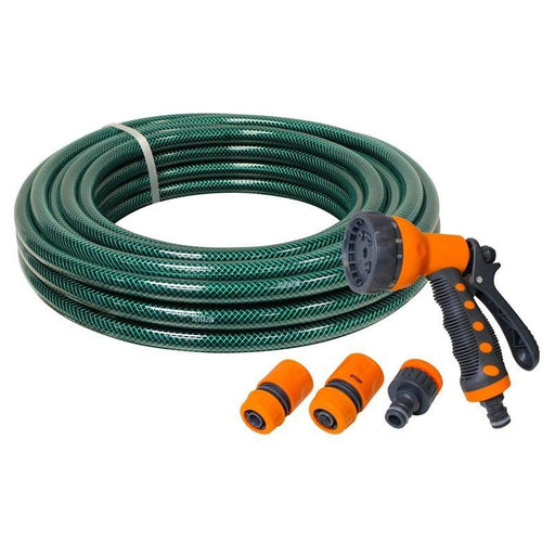 Faithfull PVC Garden Hose 20m with Fittings & Spray Gun Faithfull - Town Tools