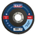 Sealey 115mm Zirconium Flap Discs 80Grit 22mm Bore - Pack of 10 FD1158010 Sealey - Town Tools 