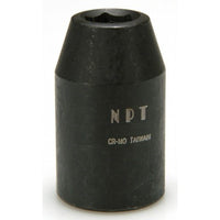 Carlyle Tools Socket - Shallow Impact - Metric - 1/2In. Dr - 15 mm