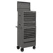 Superline PRO Topchest Mid-Box Tool Chest & Rollcab Combination 14 Drawer Grey Superline Pro - Town Tools 