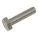 Sealey Stainless Steel Hex Head Set Screw DIN 933 - M10 X 40 A2 - Pack of 25 Sealey - Town Tools 
