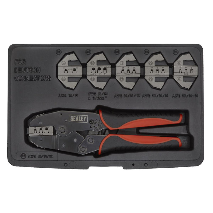 Sealey Deutsch Connector Plier Set 7pc AK3870 Sealey - Town Tools 