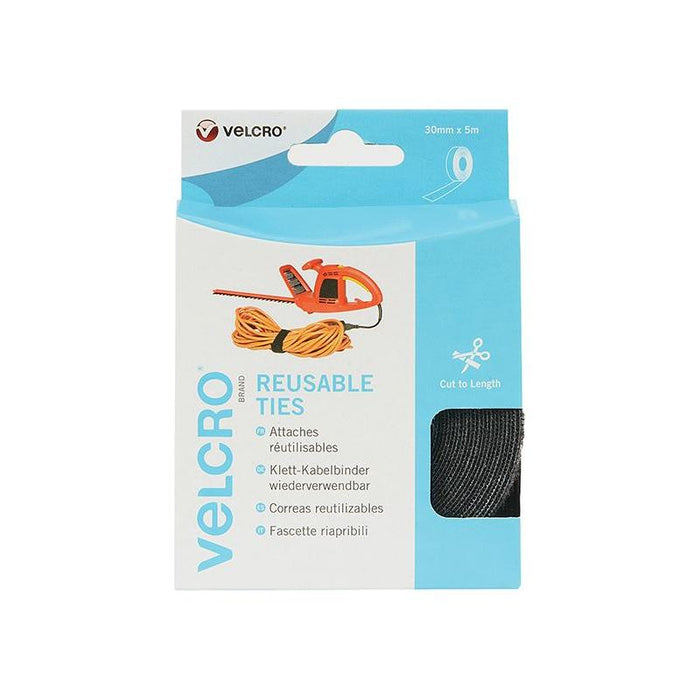 Velcro® Brand VELCRO® Brand ONE-WRAP® Reusable Ties 30mm x 5m Black VELCRO® Brand - Town Tools