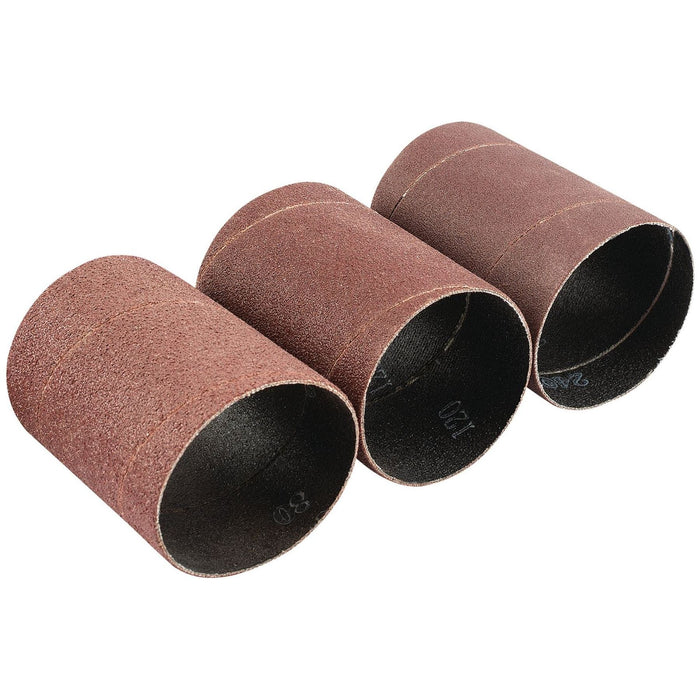 Draper Assorted Grit Aluminium Oxide Sanding Sleeves, 45 x 60mm (Pack of 3) Draper - Town Tools 