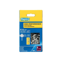 Rapid High Performance Rivets 4 x 8mm (Box 500)