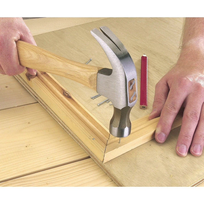 Draper Hickory Shaft Claw Hammer, 450g/16oz - 6213