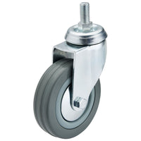 Draper Swivel Bolt Fixing Rubber Castor, 100mm Diameter, S.W.L. 80kg