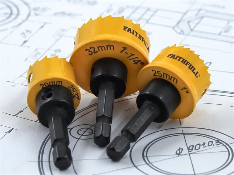 Faithfull Mini Holesaw Set, 3 Piece Faithfull - Town Tools