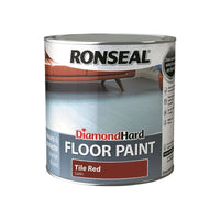 Ronseal Diamond Hard Floor Paint Satin Tile Red 2.5 litre
