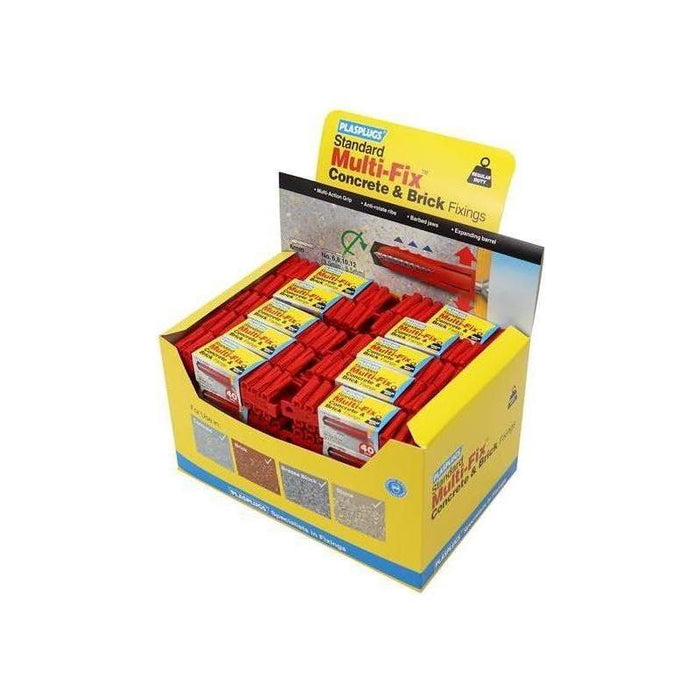 Plasplugs GP600 General-Purpose Fixings (50 Packs x 40 Plugs) Plasplugs - Town Tools