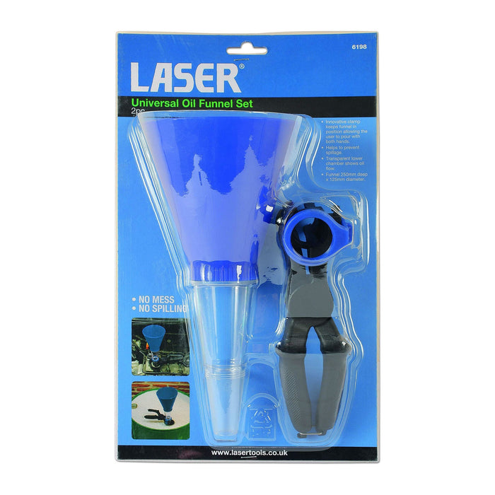Laser Universal Oil Funnel Set 2pc 6198
