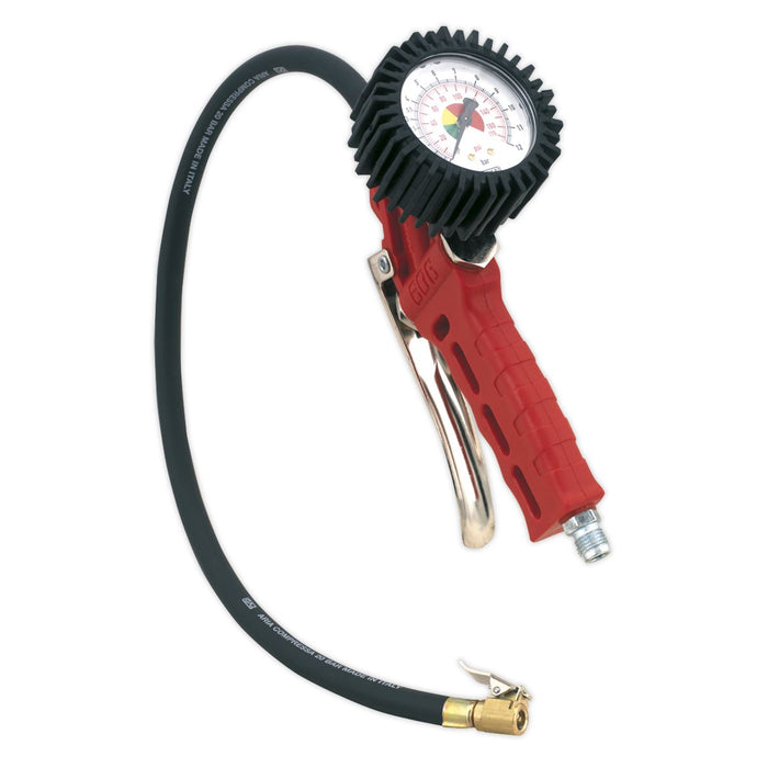 Sealey Professional Tyre Inflator with Clip-On Connector SA930 Sealey - Town Tools 