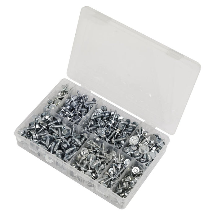 Sealey Acme Screw with Captive Washer Assortment 425pc AB425AS Sealey - Town Tools 