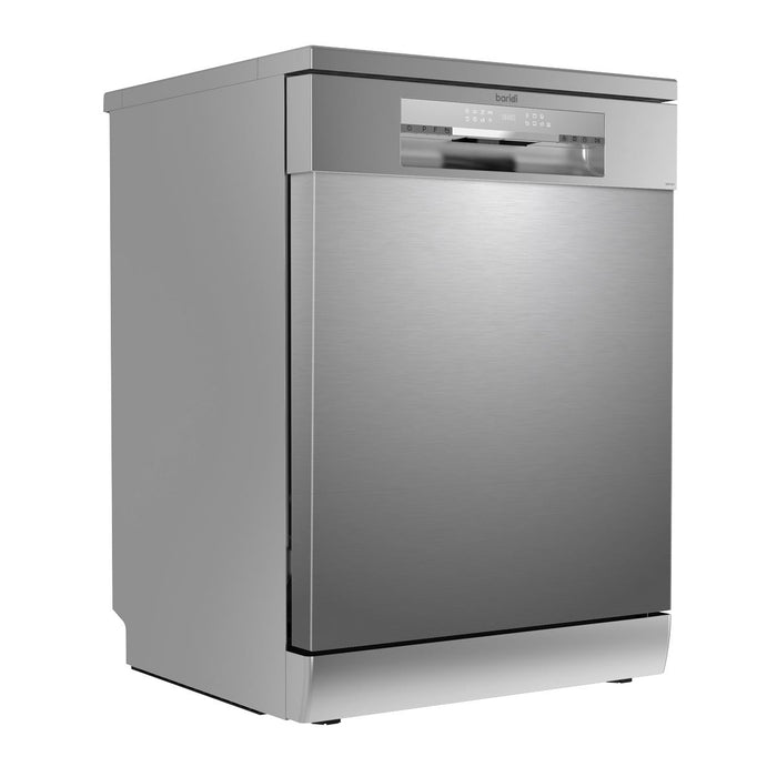 Baridi Regular Sized Freestanding Dishwasher 60cm Wide 14 Place Settings Silver