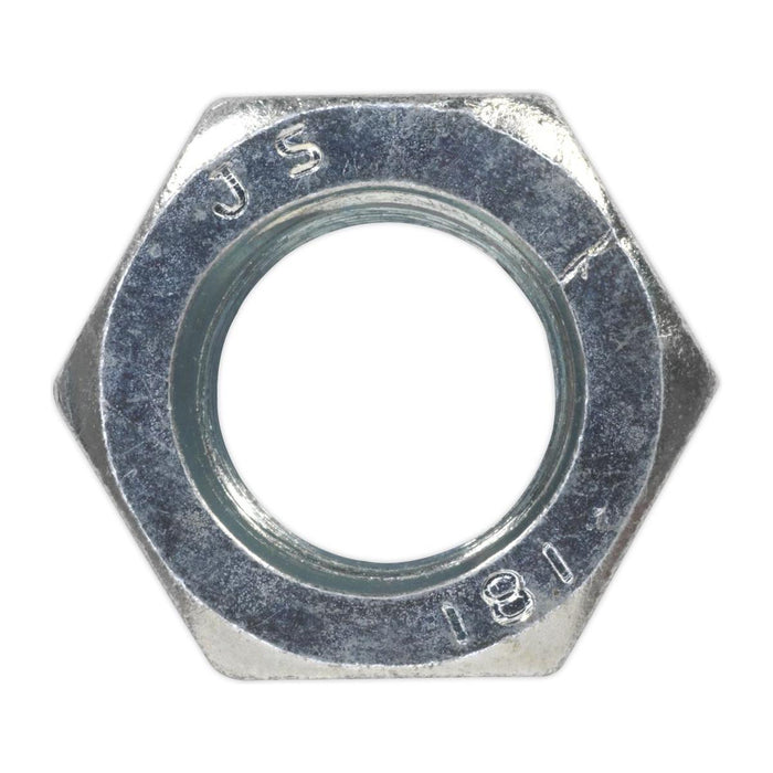 Sealey Steel Nut DIN 934 M16 Zinc Pack of 25 SN16 Sealey - Town Tools 