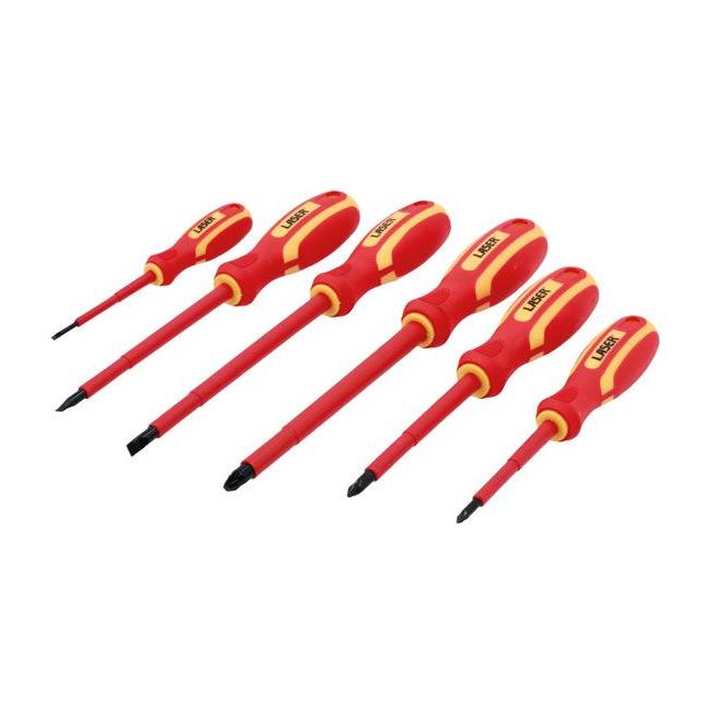 Laser VDE Insulated Screwdriver Set 6pc 8455