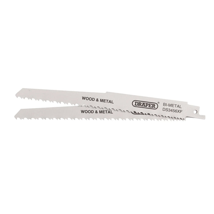Draper Bi-metal Reciprocating Saw Blades for Multi-Purpose Cutting, 200mm