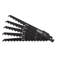 Draper Reciprocating Saw Blades for Wood and Plastic Cutting, , 3tpi