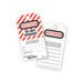 Master Lock No. 497A Heavy-Duty Safety Tags (12) - DANGER DO NOT OPERATE Master Lock - Town Tools