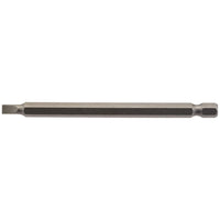 Draper Plain Slot Insert Bit, 4.5mm, 1/4" Hex, 100mm Long (Pack of 1) 64344