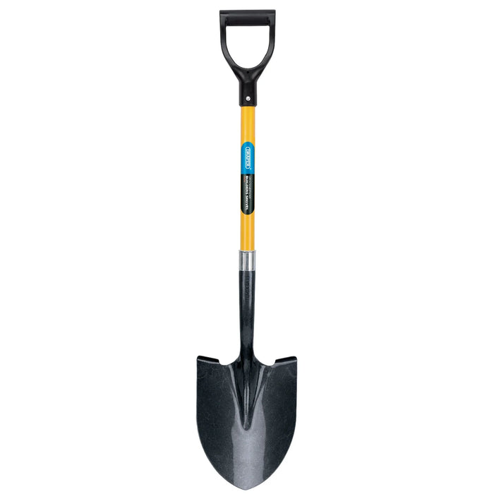 Draper Round Point Builders Shovel with Fibreglass Shaft - RPSFG