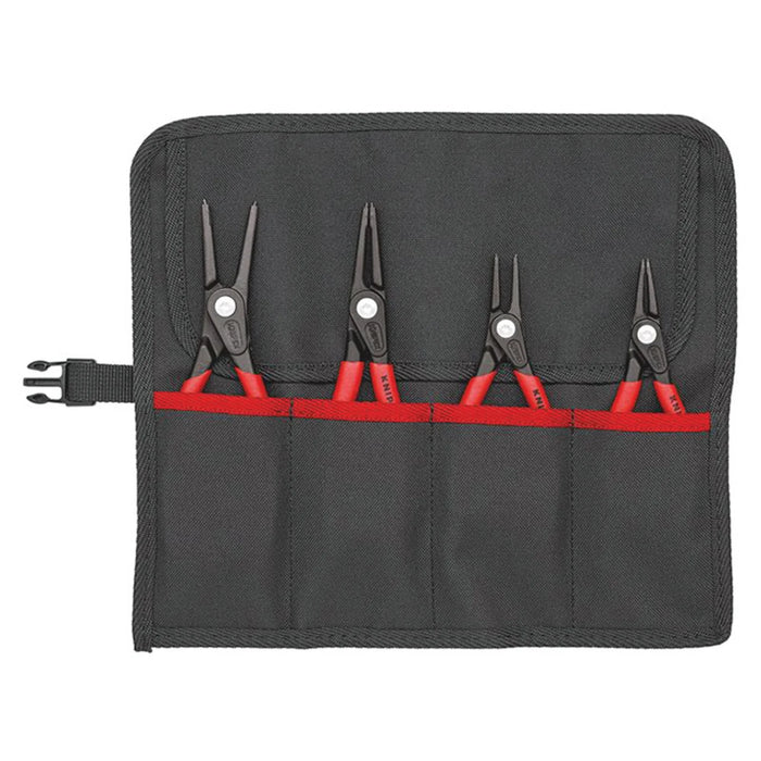 KNIPEX 00 19 57 Precision Circlip Plier Set, 4 Piece - 00 19 57
