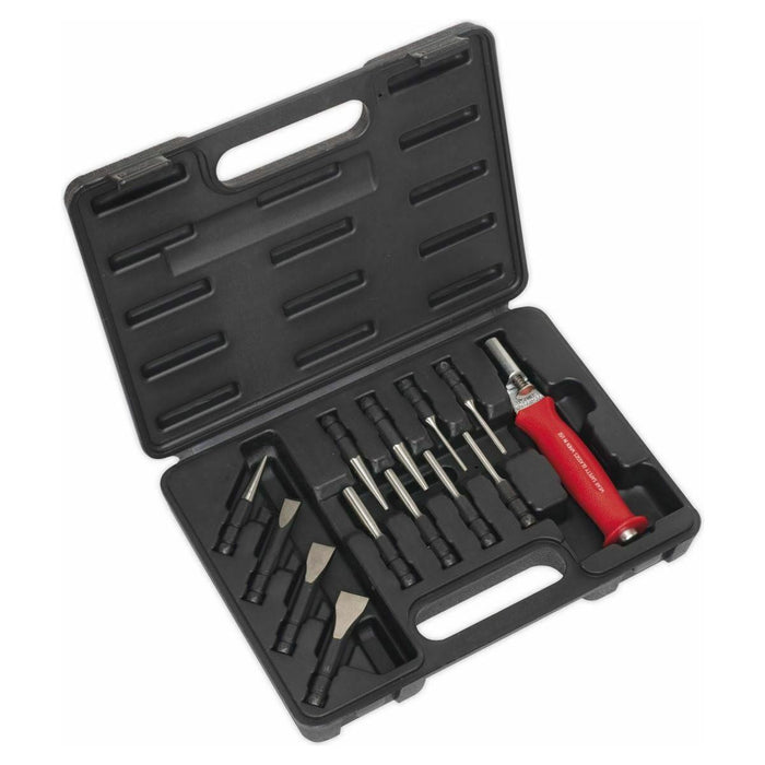 Sealey Interchangeable Punch & Chisel Set 13pc AK9214 Sealey - Town Tools 