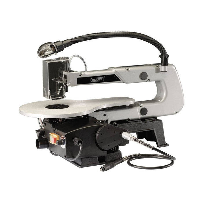 Draper Variable Speed Scroll Saw with Flexible Drive Shaft and Worklight, 405mm, Draper - Town Tools 