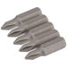 Draper Cross Slot Insert Bit, 1/4" Hex, 25mm Long, No.1 (Pack of 5) 64017 Draper - Town Tools 