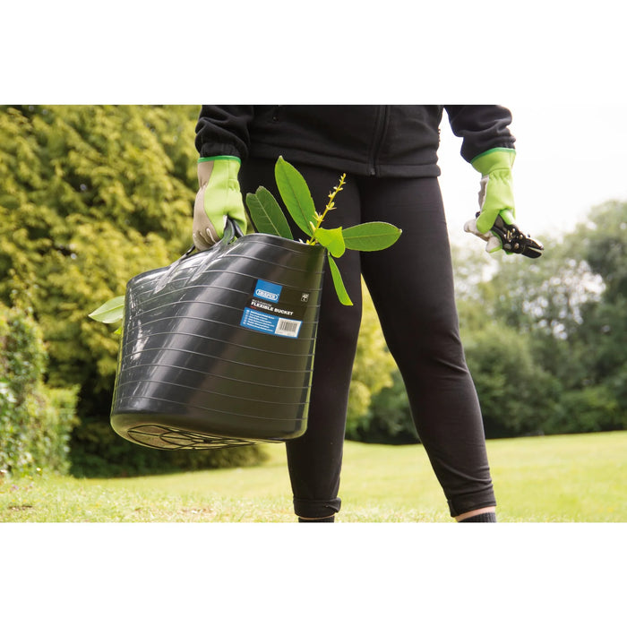 Draper Multi-Purpose Flexible Bucket, 42L, Black - MPFB/42BK