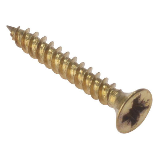 Forgefix General Purpose Pozi Compatible Screw CSK TT Electro Brass 3/4in x 4 Box 200 ForgeFix - Town Tools