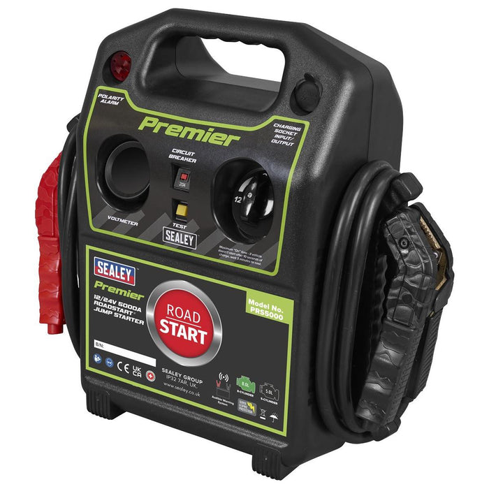 Sealey Premier 12/24V Premier RoadStart Jump Starter 5000A PRS5000 Sealey Premier - Town Tools 