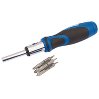 Draper Ratchet Screwdriver and Bit Set (13 Piece) - 865/13