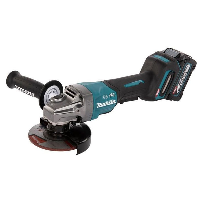 Makita GA013GD201 XGT 40Vmax BL Paddle Switch Grinder 125mm 40V 2 x 2.5Ah Li-ion Makita - Town Tools