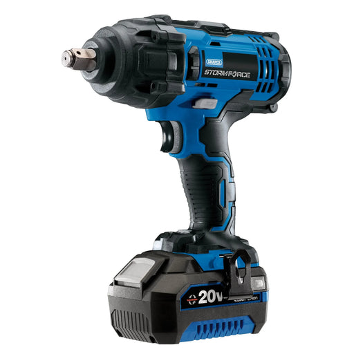Draper Storm Force® 20V Mid-Torque Impact Wrench, 1/2" Sq. Dr., 400Nm, 1 x 4.0Ah - image 1
