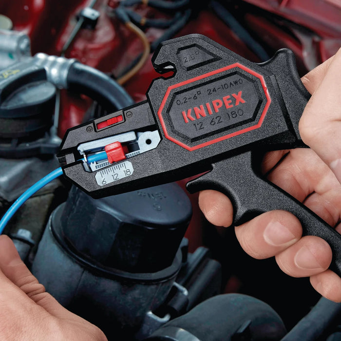 KNIPEX 12 62 180 Automatic Insulation Stripper, 180mm - 12 62 180