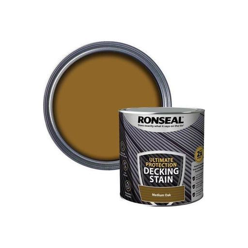 Ronseal Ultimate Protection Decking Stain Medium Oak 2.5 litre Ronseal - Town Tools