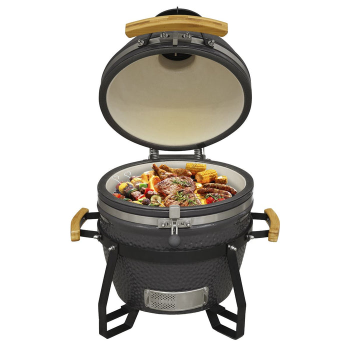 Dellonda Deluxe 16"(40cm) Ceramic Kamado Style BBQ DG158