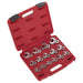 Sealey Crow's Foot Open-End Spanner Set 15pc 3/8"Sq Drive Metric AK59891 Sealey - Town Tools 