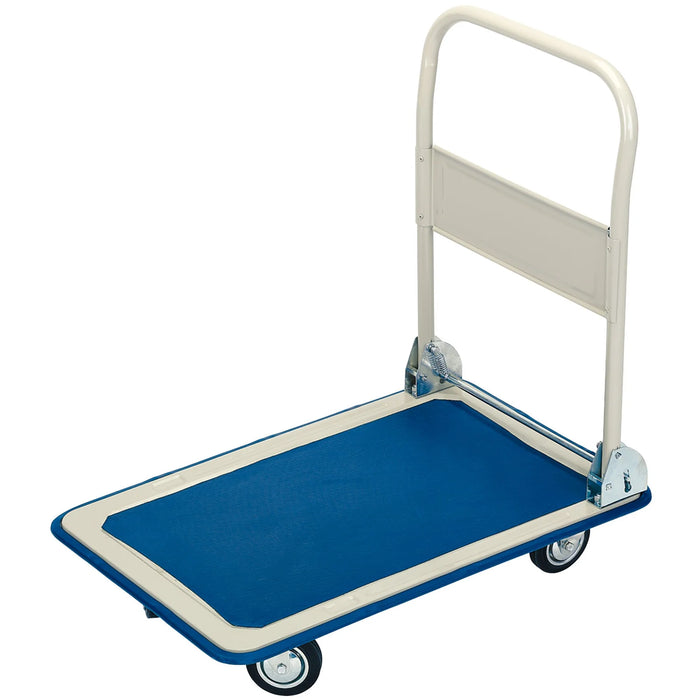 Draper Platform Trolley with Folding Handle, 630 x 480 x 850mm, 150kg - FRT