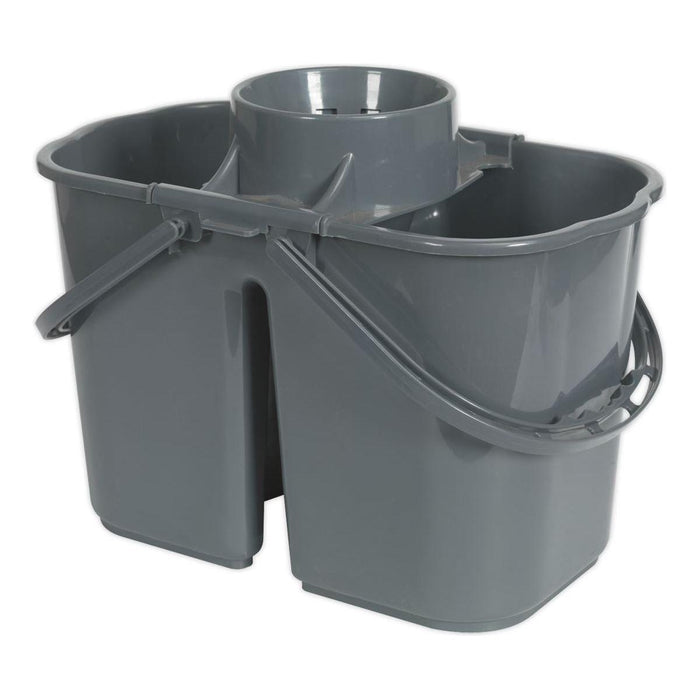 Sealey Mop Bucket 15L 2 Compartment BM07 Sealey - Town Tools 
